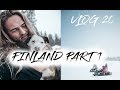 LASSE LOM CRASHING A SNOWMOBILE IN FINLAND - VLOG 20