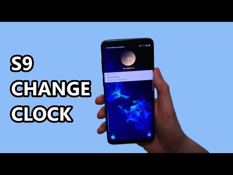 Samsung Galaxy S9 Change Clock on Lock Screen & Always On Display