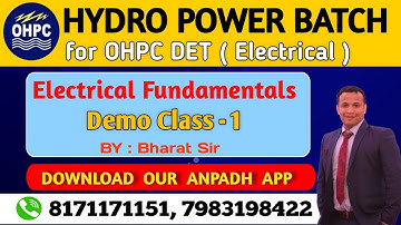 OHPC DET Electrical HYDRO POWER BATCH DEMO ELECTRICAL FUNDAMENTALS