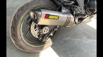 Ninja 1000sx Akrapovic Titanium Exhaust Baffle/ DB killer removal - full process in 4K