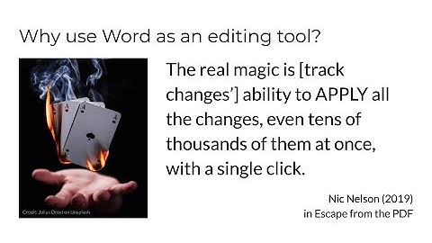 Microsoft Word as an Editing Tool (TECM 5195: Module 6)