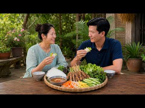 A Happy Meal for Two: Enjoying Our Homemade Grilled Pork Skewers | Tu Phan Daily