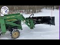 #141: Best Snow Plow for John Deere 2210 Tractor Front End Loader.