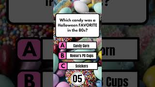 Which candy was a Halloween FAVORITE in the 80s? 🎃 #80sKids #80sNostalgia #Trivia #Shorts #usa