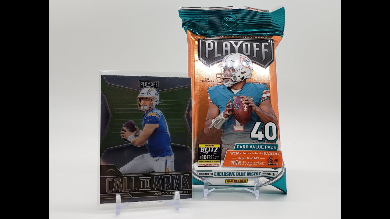 💥NEW RETAIL PRODUCT RELEASE💥 2021 Playoff Football Value Pack!🏅 Exclusive Blue Insert Parallels!🤷‍♂️