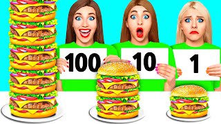 100 Layers of Food Challenge | Cool Pranks and Tricks by Multi DO Food Challenge