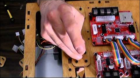 MakerBot Cupcake CNC -- Build part 10 - Mounting the XY Assembly