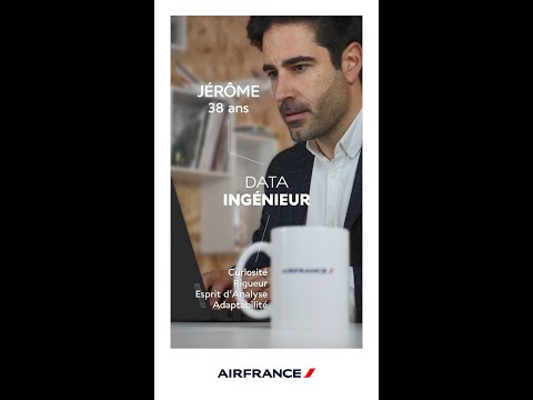 Partez à la rencontre du métier de Data Ingénieur Air France avec Jérôme.