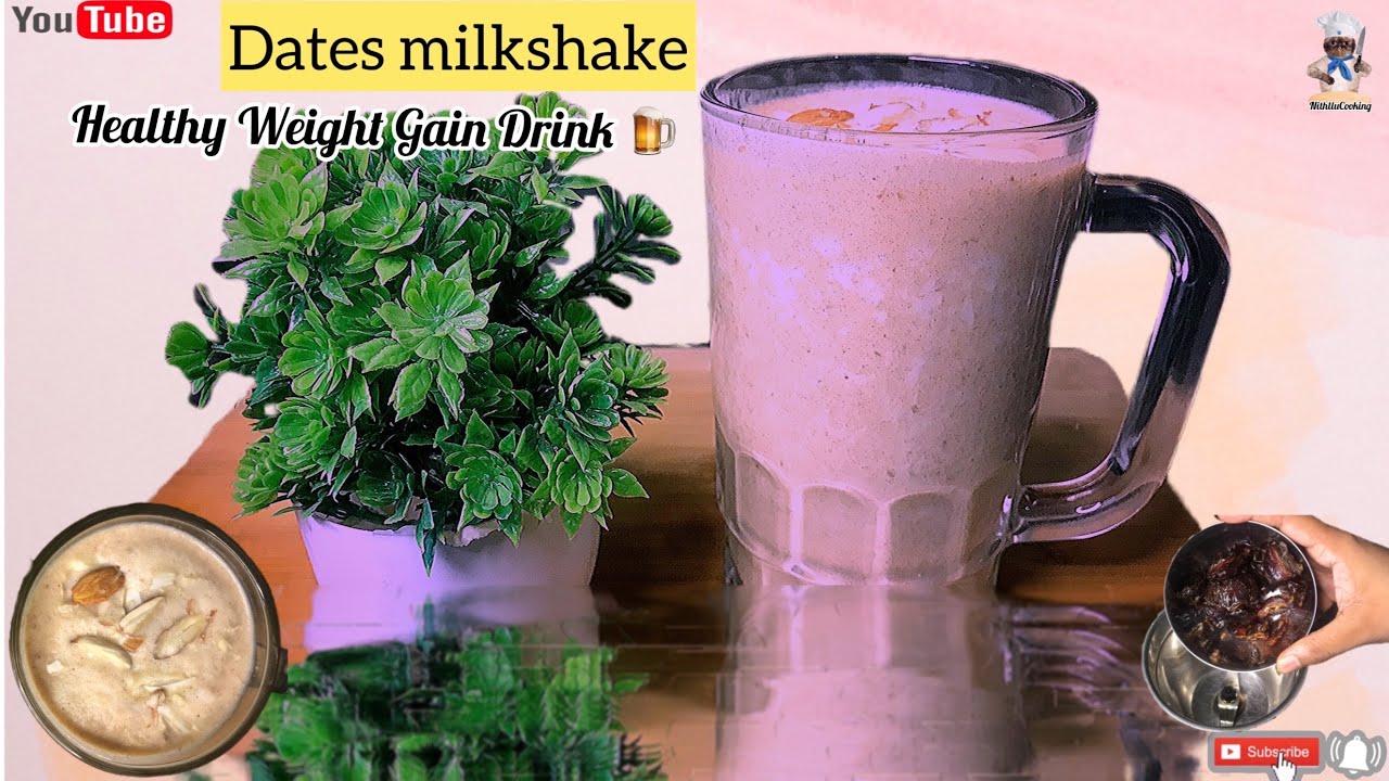 Dates Milkshake Recipe Energy Drinks 🍹 Healthy Weight Gain Drinks 🍹