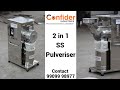 2 in 1 SS Pulveriser | Flour & Masala Mill |  Price of Pulverizer for domestic & commercial purpose