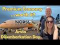 Norse Atlantic Premium Economy Review + P&amp;O Arvia Disembarkation Day.