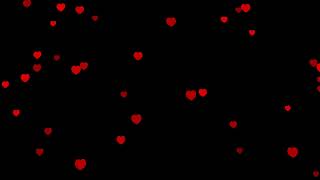 Сердца сердечки день валентина/ футаж / footage / Черный фон / любовь / chromakey / хромакей hearts