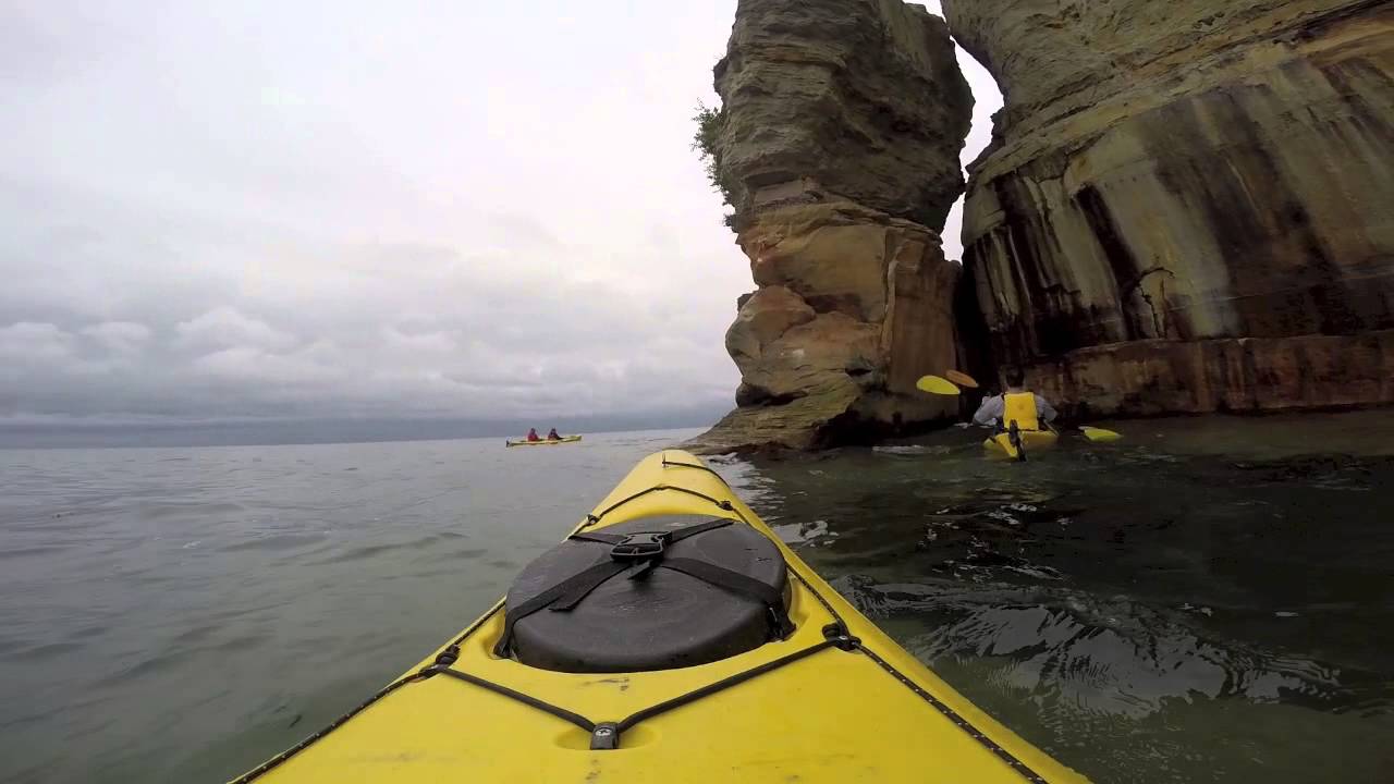 Pictured Rocks Kayak Tour - YouTube
