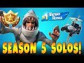 FORTNITE BATTLE ROYALE SOLO! Season 5 Battle Pass Challenges and Solo Gameplay!
