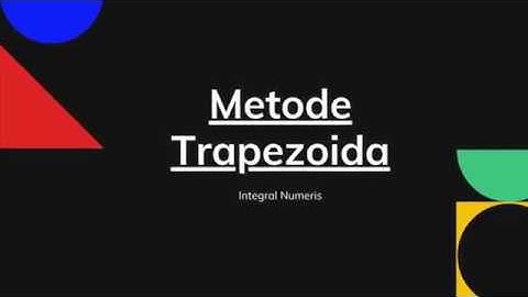 Integral Numerik : Metode Trapezoida