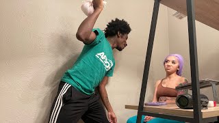 SMACKING MY GIRLFRIEND WITH A DIRTY￼ DIAPER (prank)