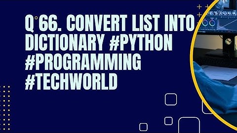 Convert list into dictionary #python #programming #video