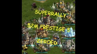 52 MILLION PRESTIGE 5 CASTLE ZEROED! 2 WEEKS AGO!  ( CLASH OF KINGS )