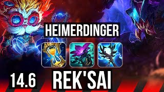 HEIMER vs REK'SAI (TOP) | Comeback, 10 solo kills, 400+ games | BR Master | 14.6