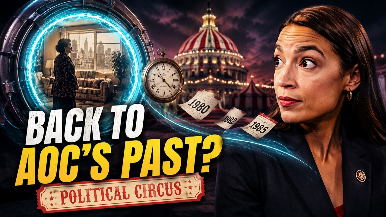 Time Machine visit to AOC's mother, Political Circus