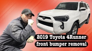 2019 Toyota 4Runner front bumper removal