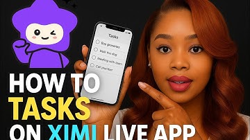 How to tasks on Ximi New live stream app / Became agent