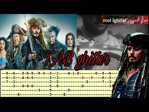 pirates-of-the-caribbean-tab-guitar-classic-mol-lghitar-مول-الجيتار