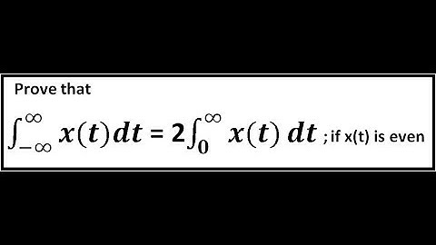 Even and Odd Signals | Example 8