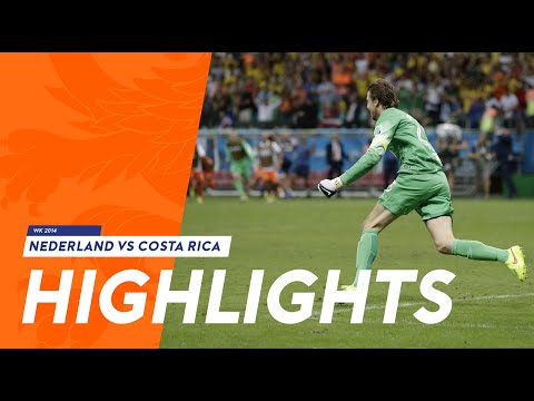 Highlights: Nederland - Costa Rica 4-3 n.s. (13/06/2014) WK 2014