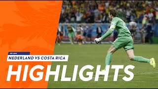 Highlights: Nederland - Costa Rica 4-3 n.s. (13/06/2014) WK 2014