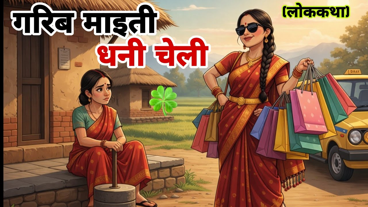 धनी चेली र गरिब माइती(बिहेपछी त नन्दको नै बेसी)।।नेपाली लोक कथा।।Ghamndi Nanda।।Nepali Lok Katha 🍀🍀🍀