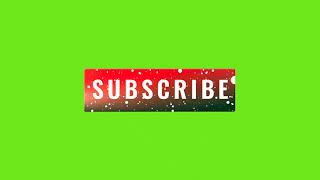 🔴 Subscribe Button Green Screen | Red YouTube Subscribe Button | Free Animation
