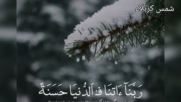 ربنا اتنا في الدنيا حسنه / حالات واتساب وستوريات القران الكريم