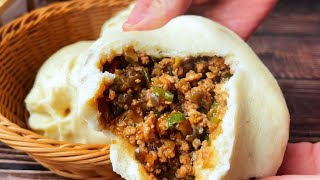 茄子肉沫餡大包子這樣調餡太香了，一出鍋，我家孩子都吃了好幾個 #美食 #做飯 #中餐 #家常菜 #菜譜