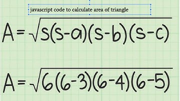 How to find the area of a triangle using JavaScript || JavaScript program to find area of triangle