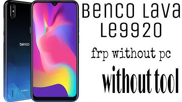 lava benco v8 (le9920) frp remove without pc
