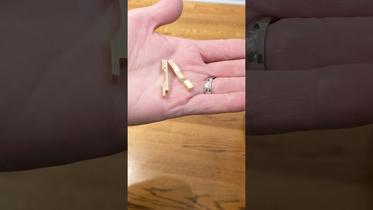 3D printed Brass parts from I.materialise