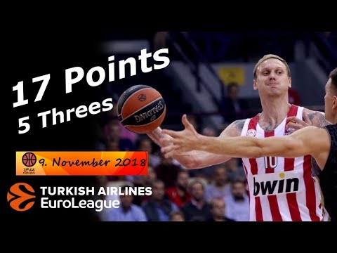 Janis Timma Full Highlights 9.11.2018 Panathinaikos vs Olympiacos - 17 Pts! | UF44 Highlights