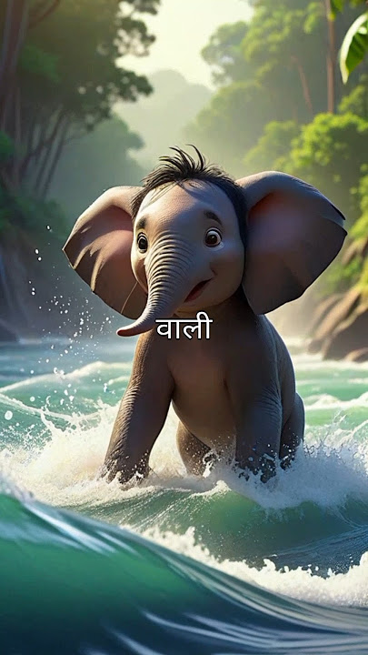 Mowgli finds a lost baby elephant #thejunglebook #cartoon #shorts #ytshorts