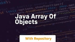 Java array of objects