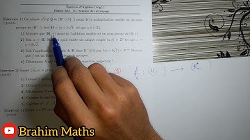 Algèbre 2 - Structures algébriques : Examen corrigé (1/3).