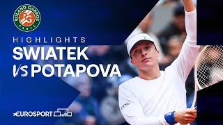 Iga Swiatek vs Anastasia Potapova | Round 4 | Extended French Open 2024 Highlights 🇫🇷 Resimi