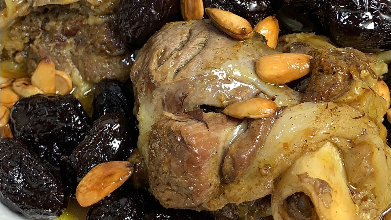 لحم محمر بالبرقوق محمر الاعراس بنة وهمة من وصفات الطبخ الجزائري الاصيل