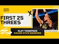 Klay Thompson&#39;s First 25 Threes of 2021-22 NBA Season | King of NBA