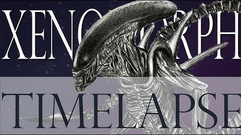 Timelapse drawing |Xenomorph