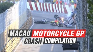 Macau Motorcycle Grand Prix Crash Compilation