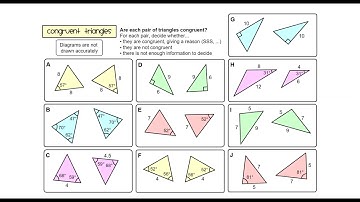 Practice With Identifying Congruent Triangles