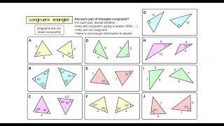 Practice With Identifying Congruent Triangles