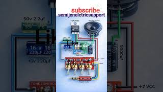 Mini Amplifier 🔊 Bana Lo 2 Minute Me! | Simple Circuit 🔥 #electrical #shorts