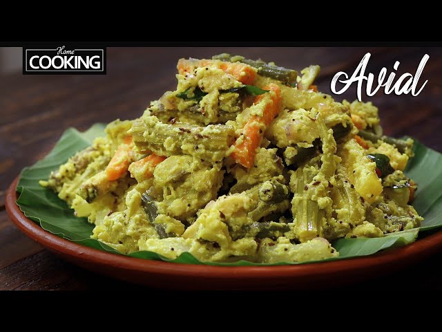 Avial | Mixed Vegetable Coconut Curry | Side Dish | Avial Kerala Style | Easy Avial Curry Recipe class=